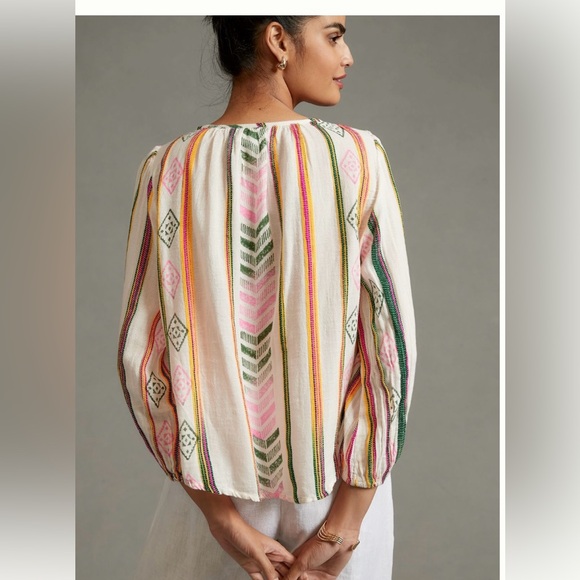 Anthropologie Velvet by Graham and Spencer Beth blouse size small - Picture 3 of 10